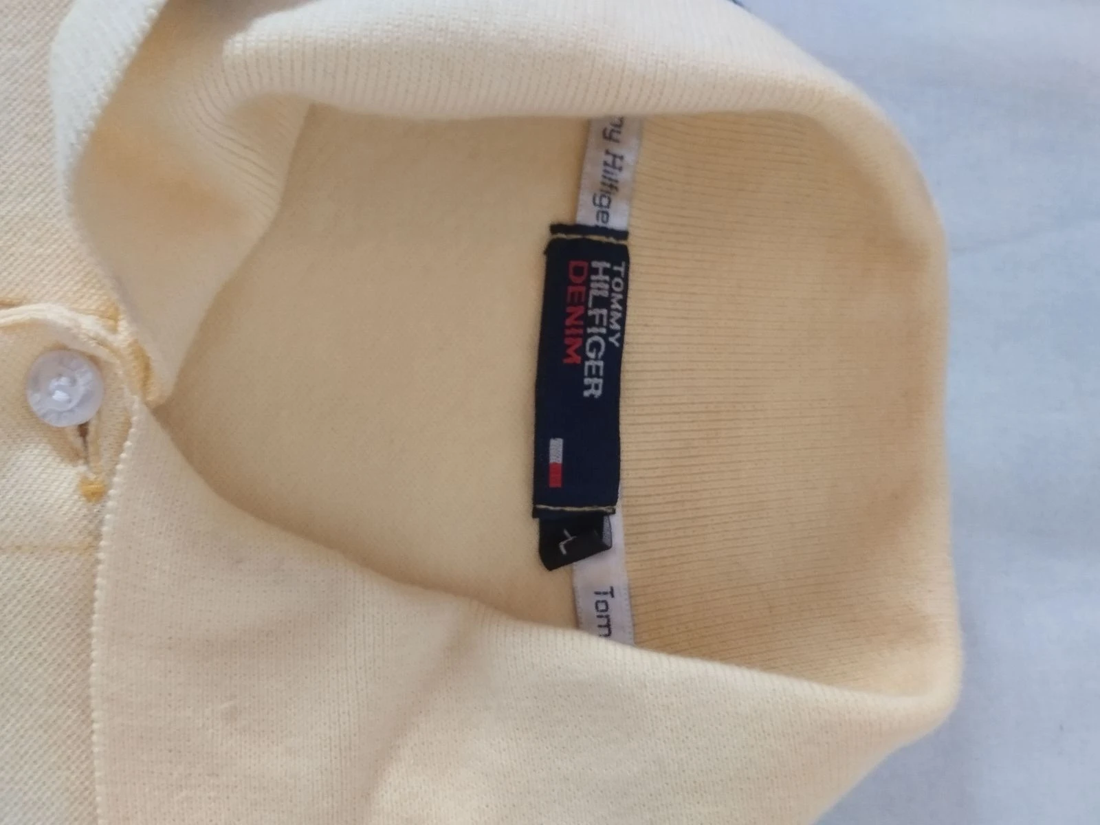 Tommy Hilfiger Denim geel poloshirt – photo 3